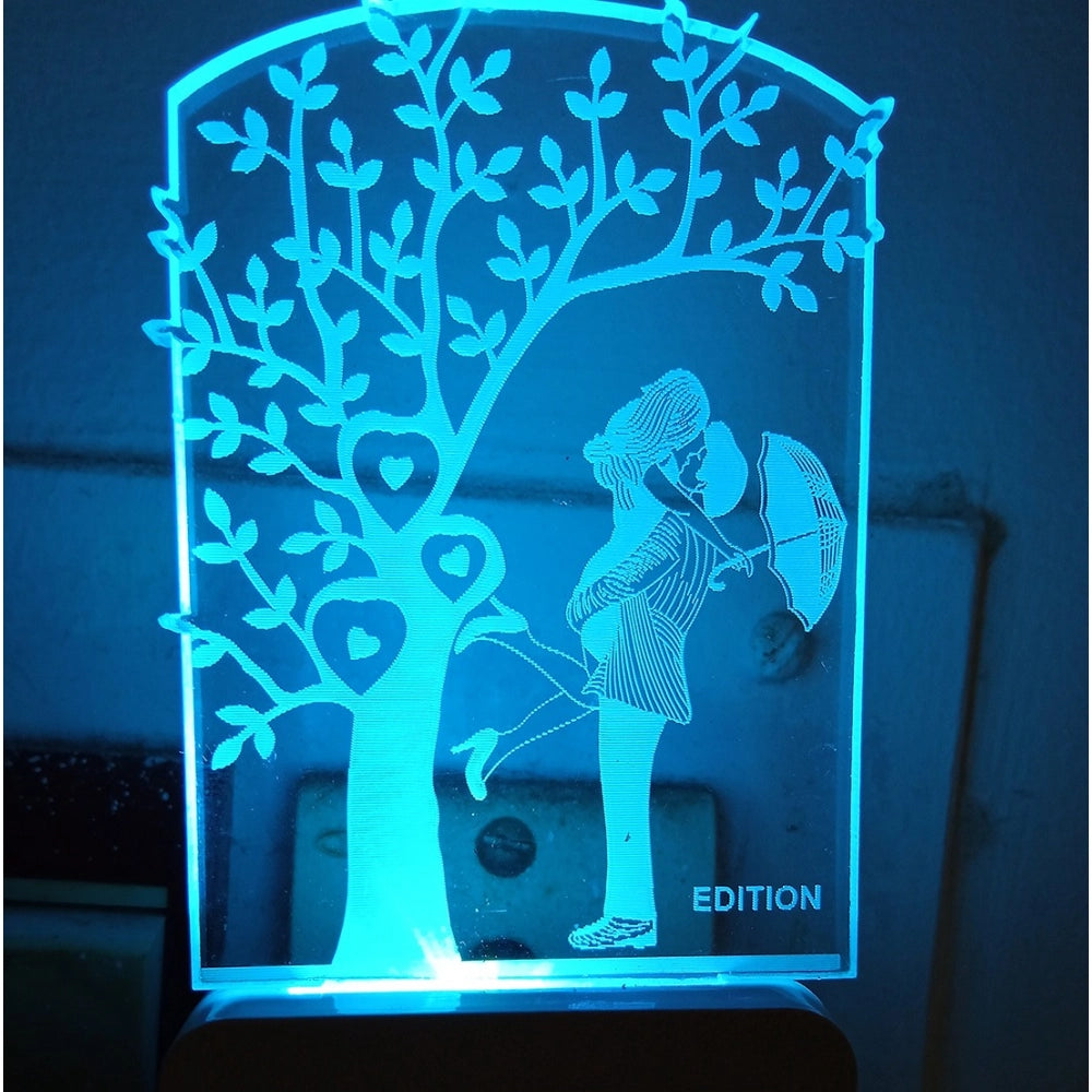 PKR Kart Romantic Couple AC Adapter Night Lamp