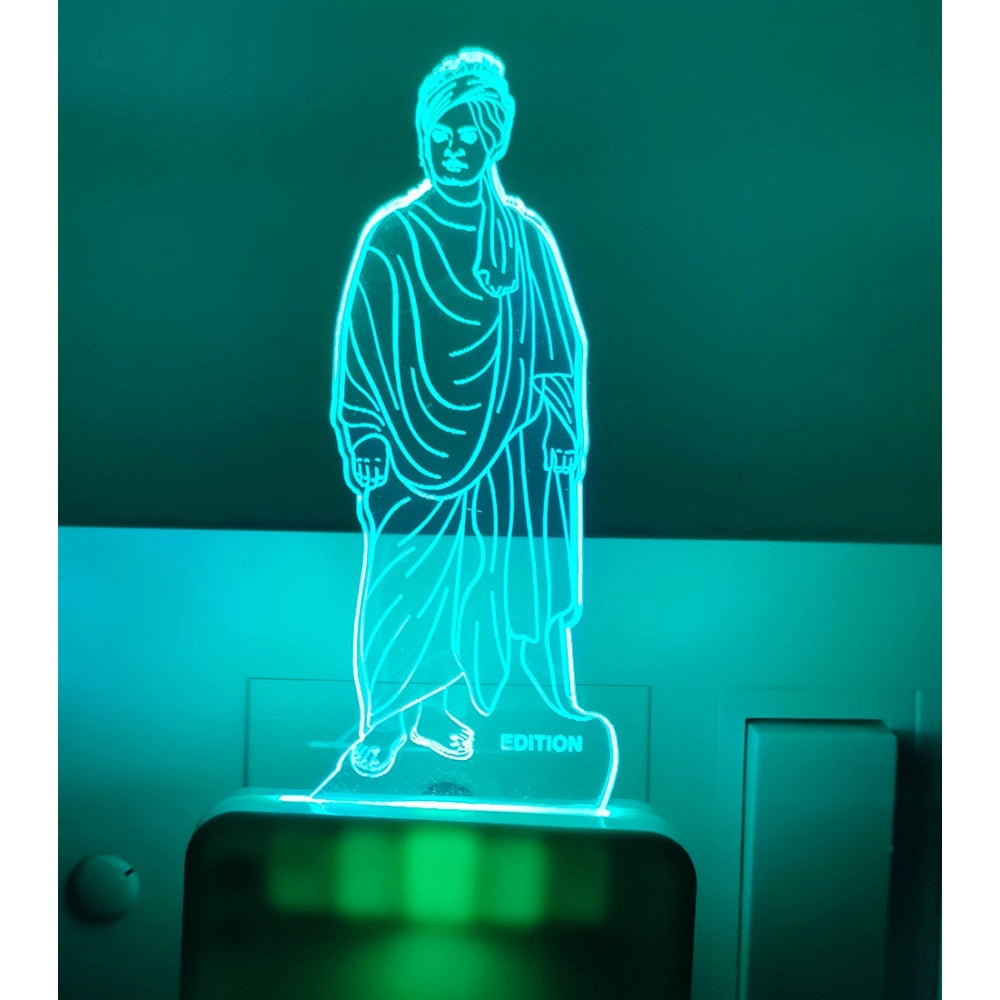 PKR Kart Vivekanandha Statue AC Adapter Night Lamp