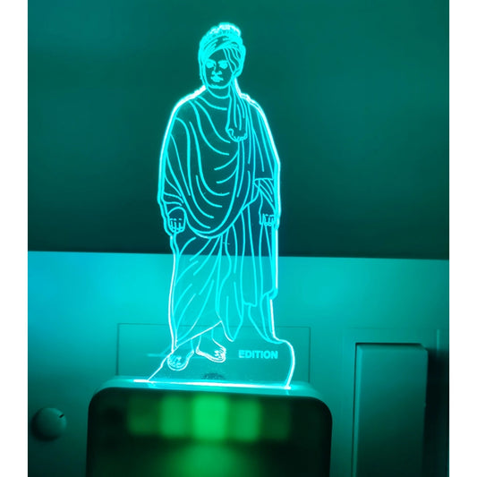 PKR Kart Vivekanandha Statue AC Adapter Night Lamp