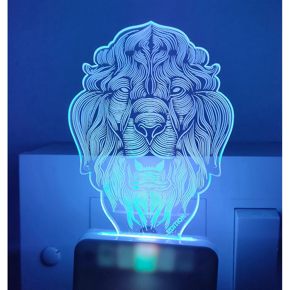 PKR Kart Big Lion AC Adapter Night Lamp