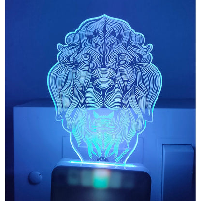 PKR Kart Big Lion AC Adapter Night Lamp