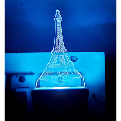 PKR Kart Eiffel tower AC Adapter Night Lamp