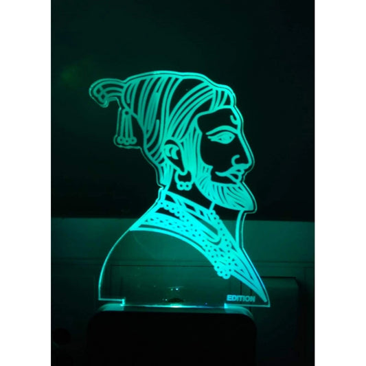 PKR Kart Chatrapathi Shivaji AC Adapter Night Lamp