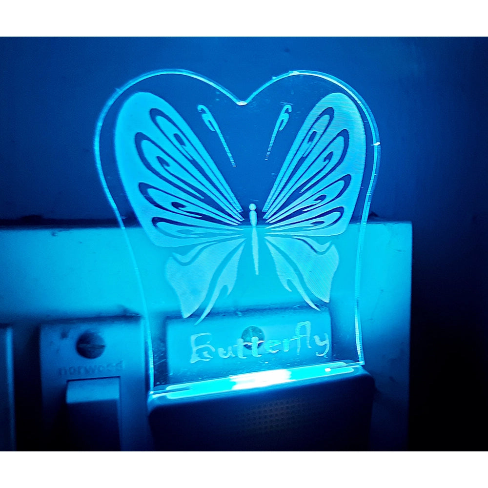 PKR Kart Classic Butterfly AC Adapter Night Lamp
