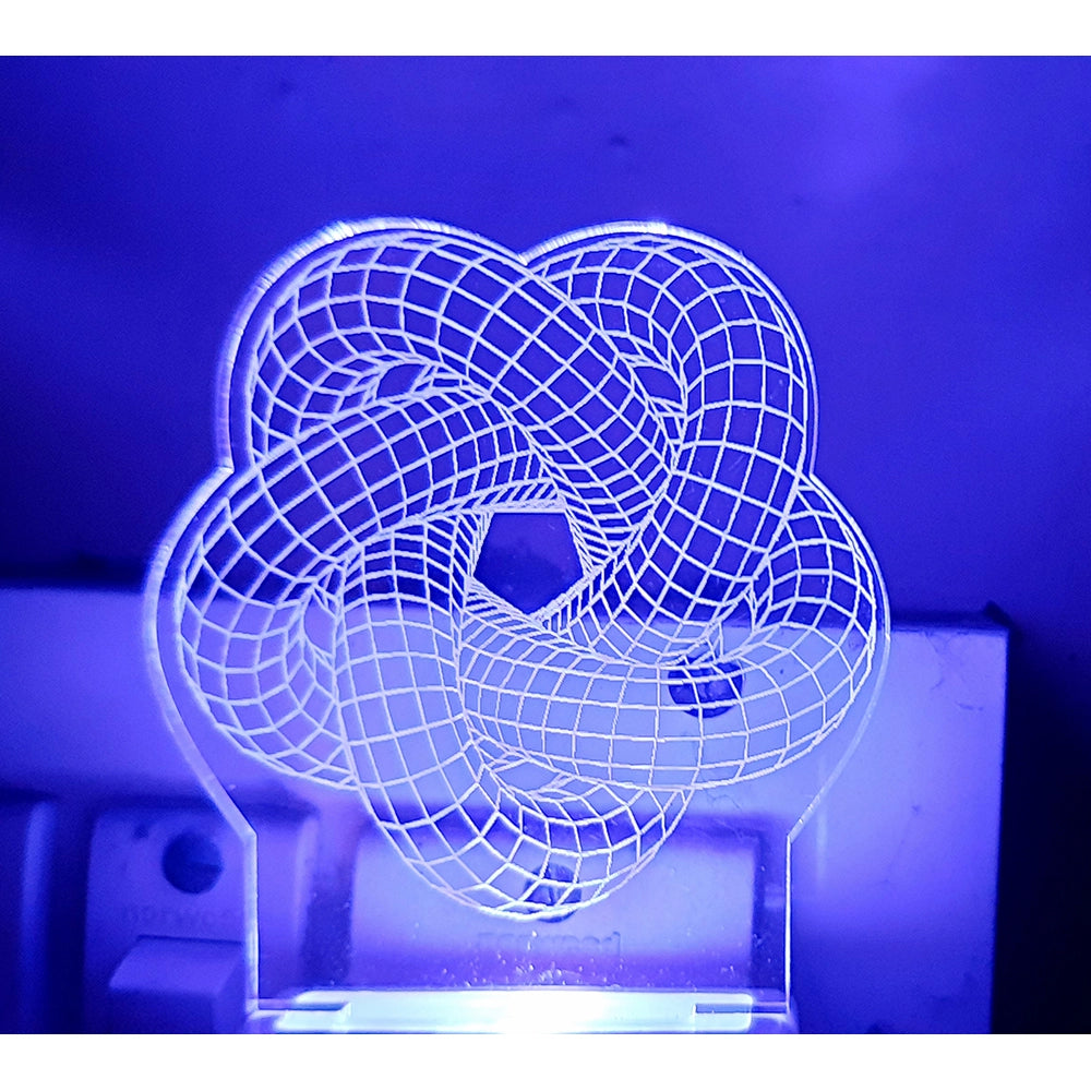 PKR Kart Laser Designer Star AC Adapter Night Lamp