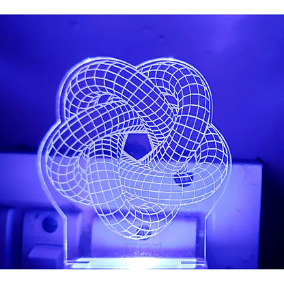 PKR Kart Laser Designer Star AC Adapter Night Lamp