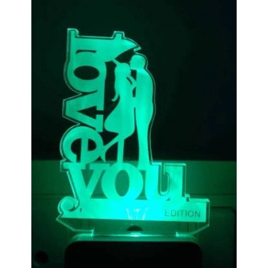 PKR Kart Love you Couple AC Adapter Night Lamp