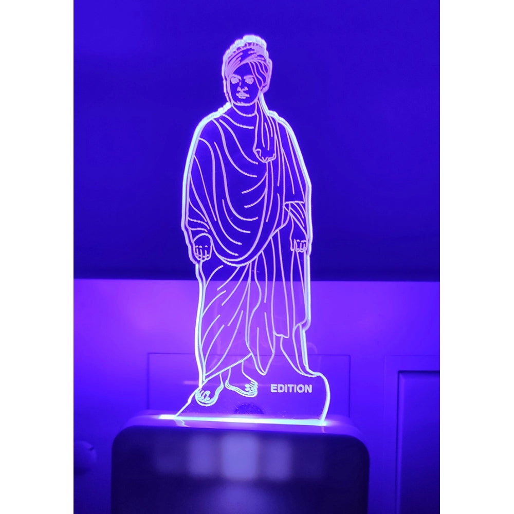PKR Kart Vivekanandha Statue AC Adapter Night Lamp