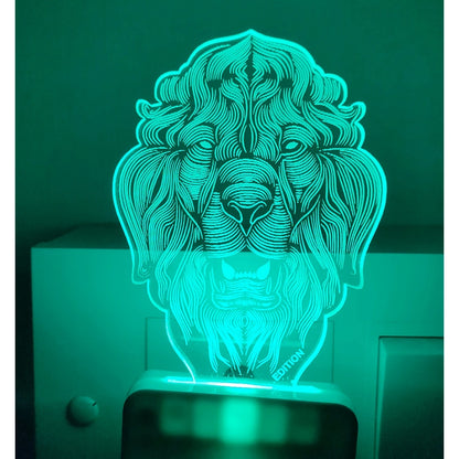 PKR Kart Big Lion AC Adapter Night Lamp