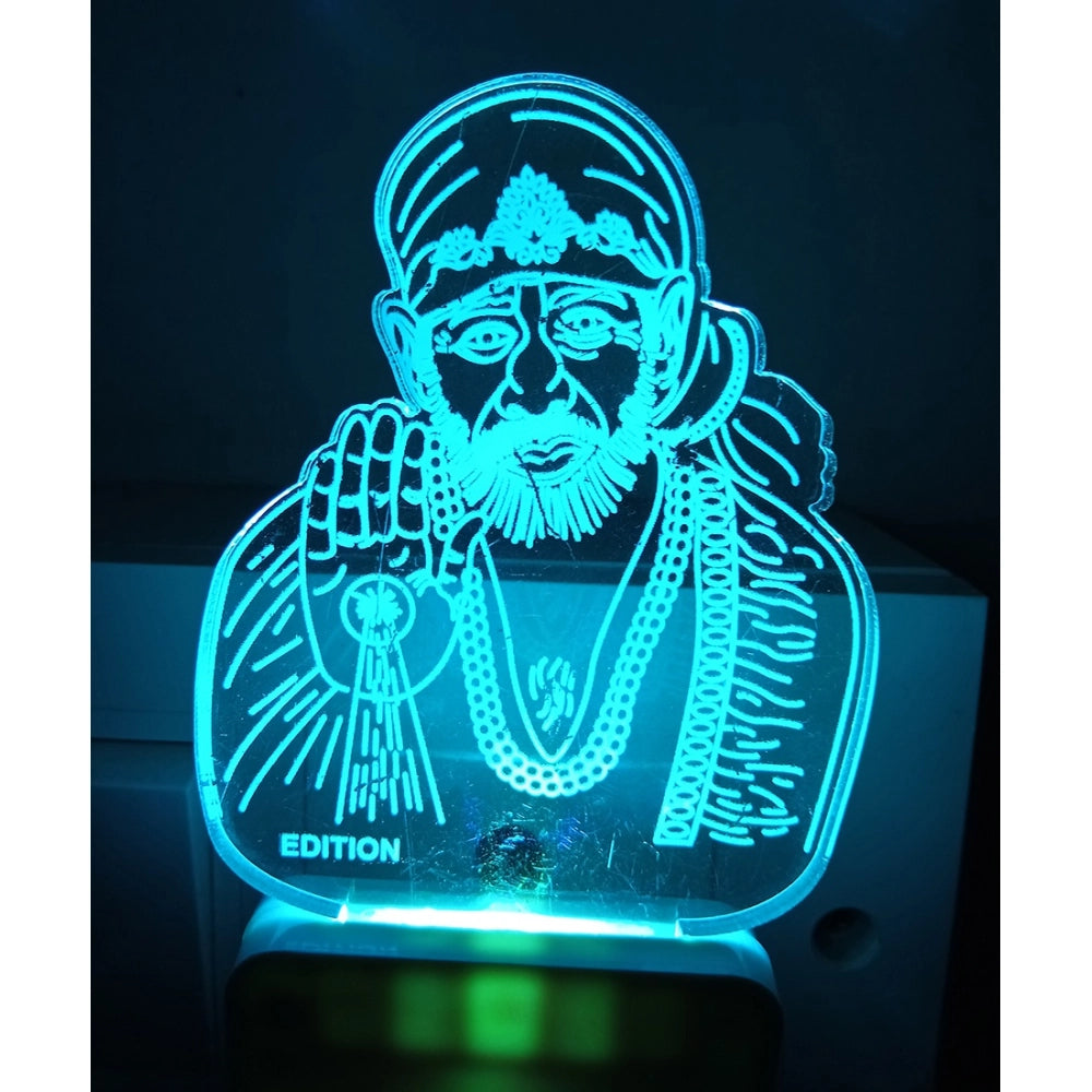 PKR Kart Shridi Sai Baba AC Adapter Night Lamp