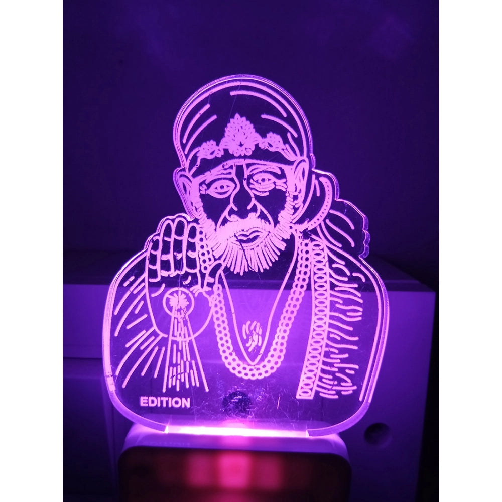 PKR Kart Shridi Sai Baba AC Adapter Night Lamp