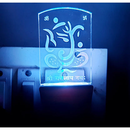 PKR Kart Designer Ganesha AC Adapter Night Lamp