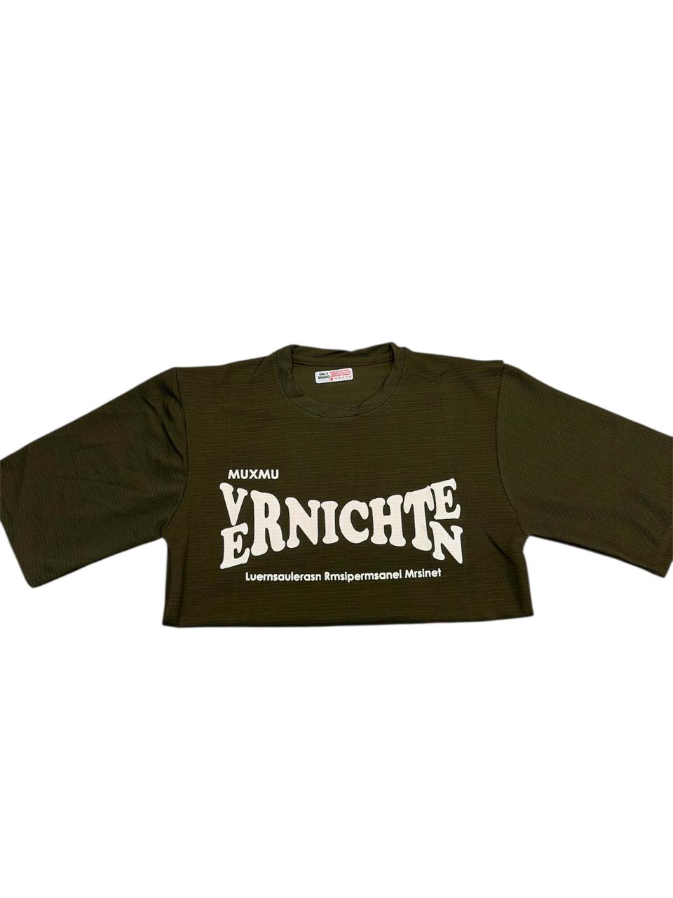 Men cotton T-shirt mehndi colour