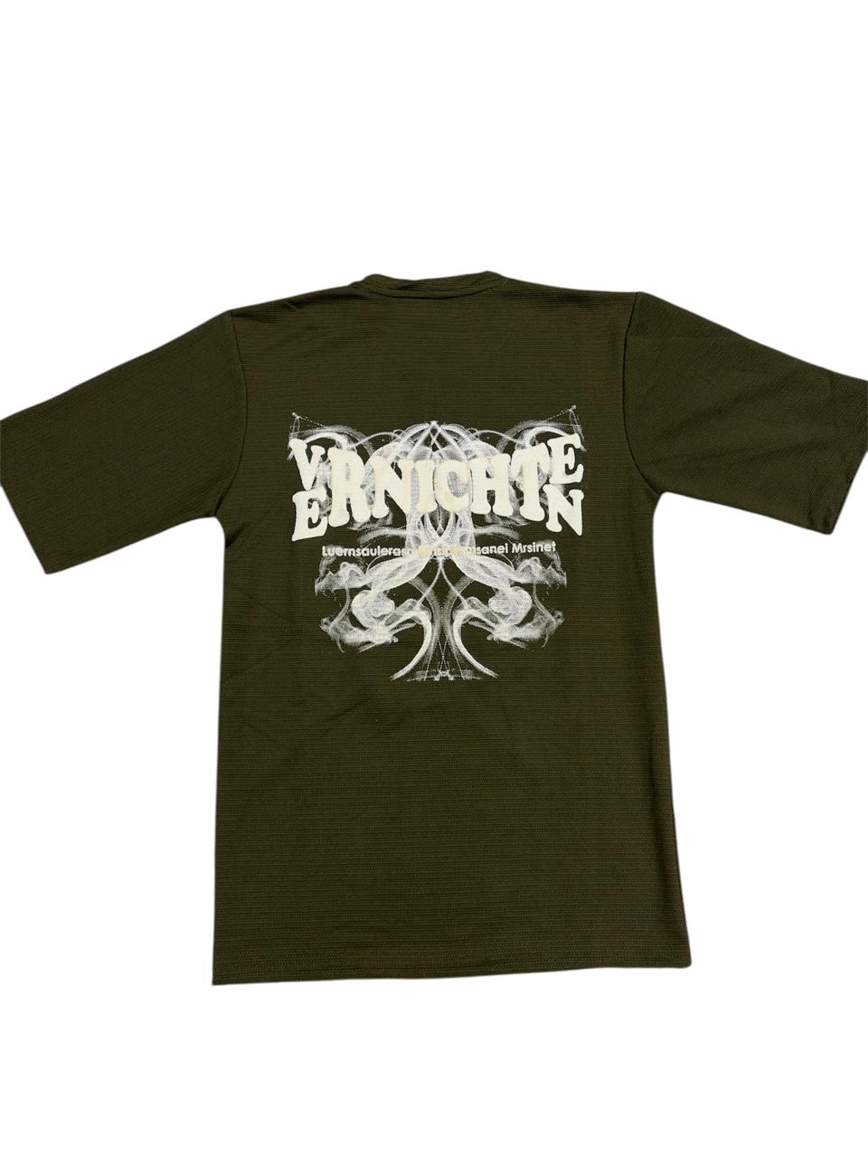 Men cotton T-shirt mehndi colour