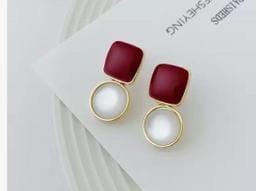 Korean Earrings for Women & Girls | Trendy Western Stud & Drop Earrings Stylish White Pearl Earrings for Party, Wedding & Daily Wear