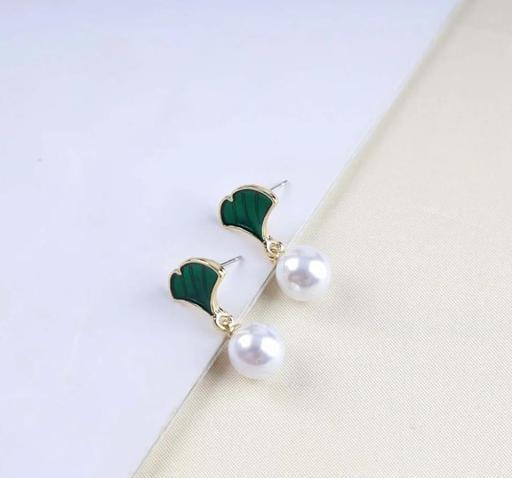 Korean Earring Pearl Alloy Stud Earring